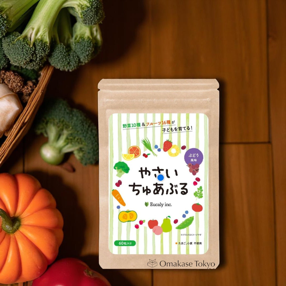 Onakachuaburu 儿童葡萄蔬菜咀嚼片