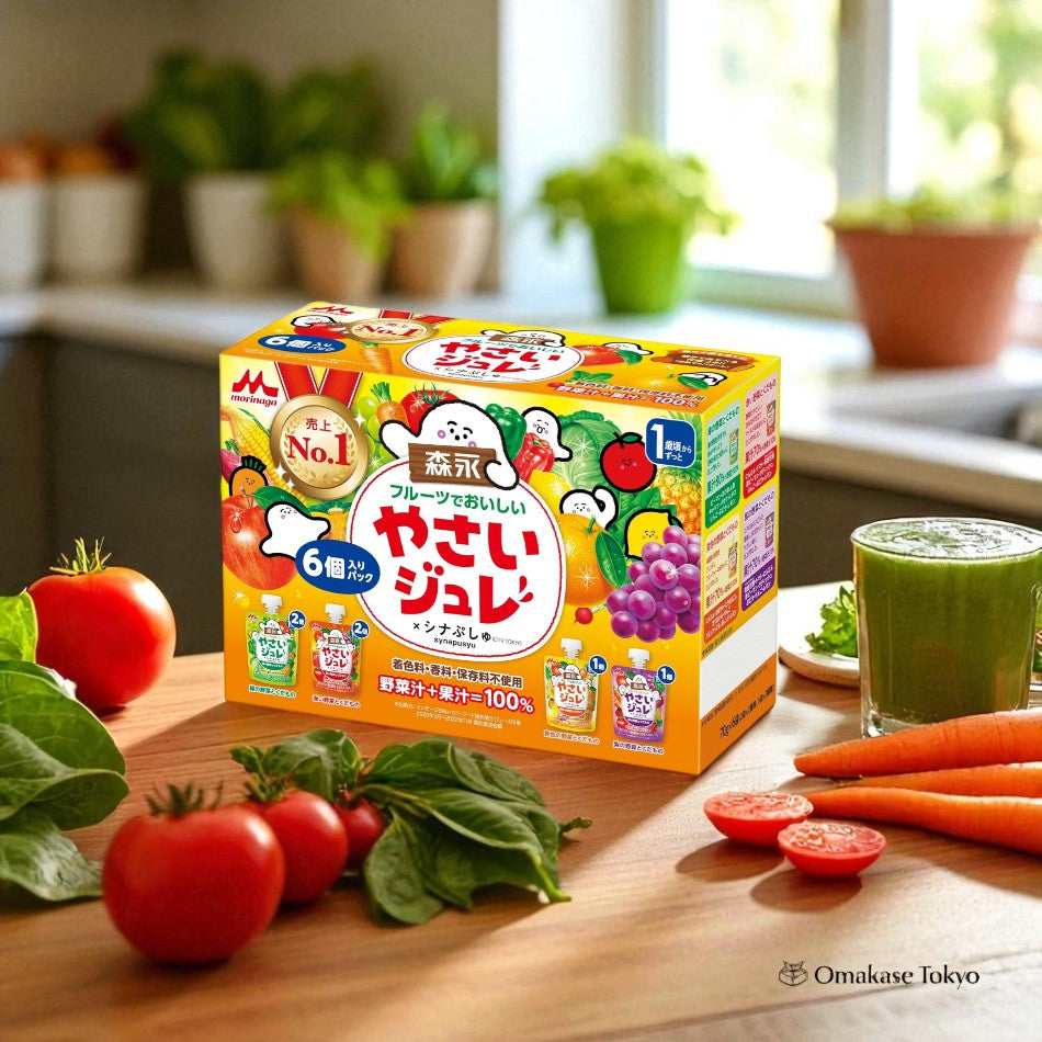 Morinaga Delicious Vegetable Jelly with Fruits Assorted 70g x 6 pack