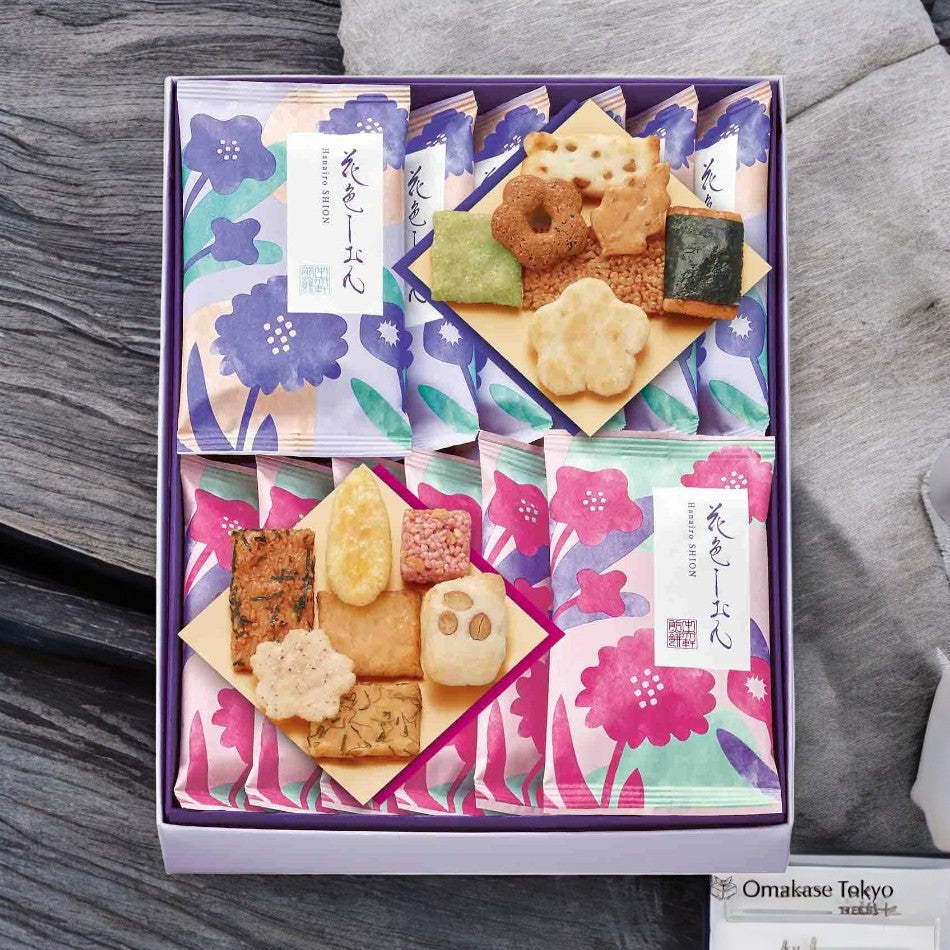 Assortiment de craquelins de riz Chuoken Hanairo Shion