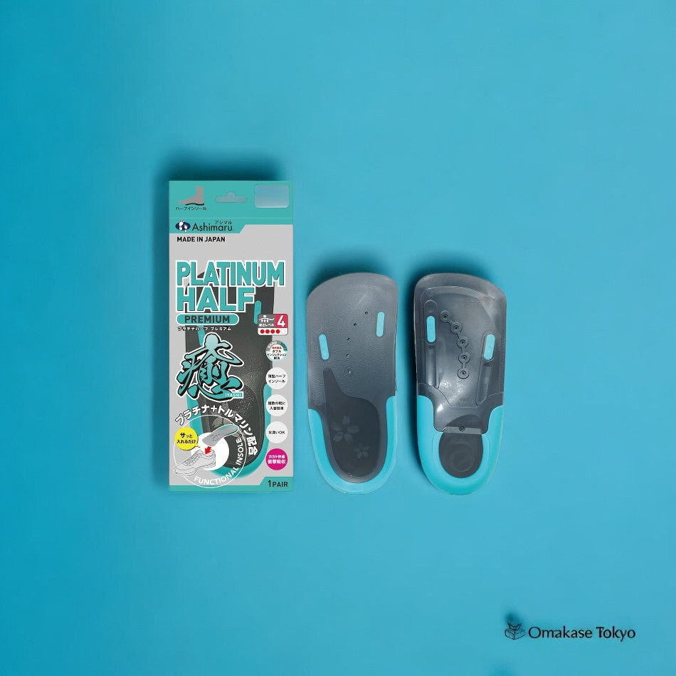ASHIMARU Demi-semelle asymétrique-Bleu