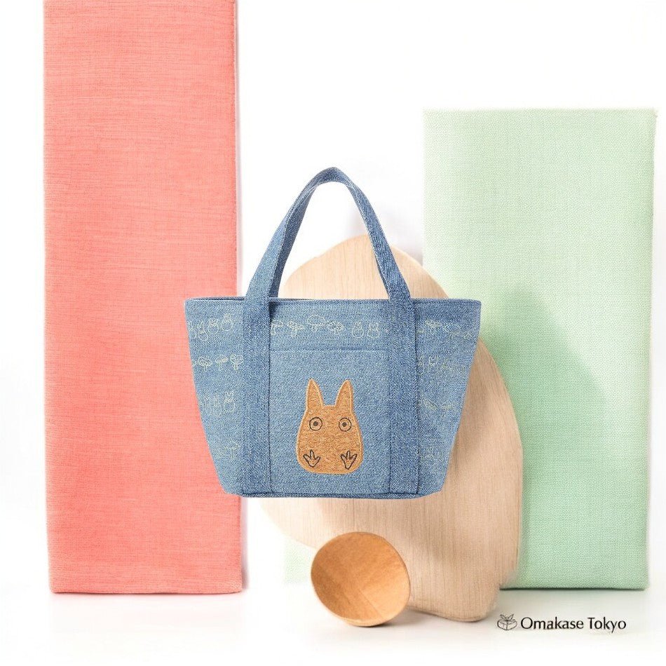 Skater Studio Ghibli « Mon voisin Totoro » Sac à lunch en tissu denim (5L)