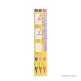 Ensemble de stylos pinceaux Akashiya Shinmouhitsu 3 couleurs