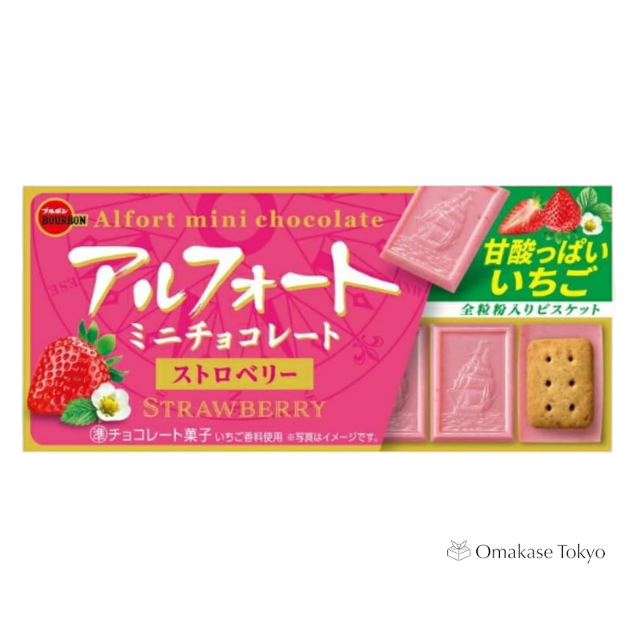 Bourbon Alfort Mini Chocolat Fraise, 12 x 10 paquets