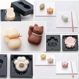 Nerikiri Starter Set Skater Japanese Wagashi Mold set with Anko Sweet Bean Paste