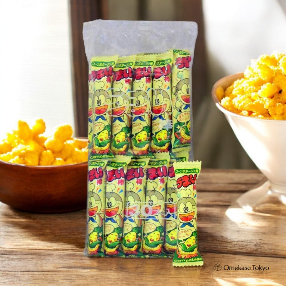 Yaokin Umaibo Puff Snack-Crunchy & Tasty (Paquet de 30)
