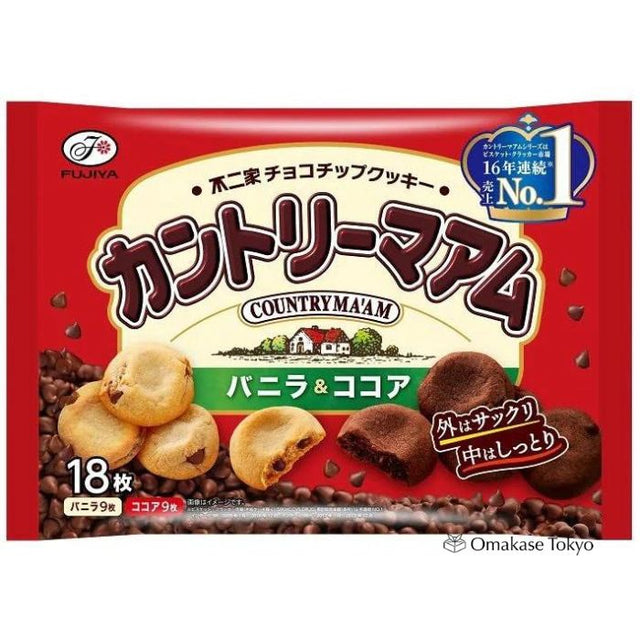 Fujiya Country MA'AM 香草可可软巧克力饼干 18 克拉