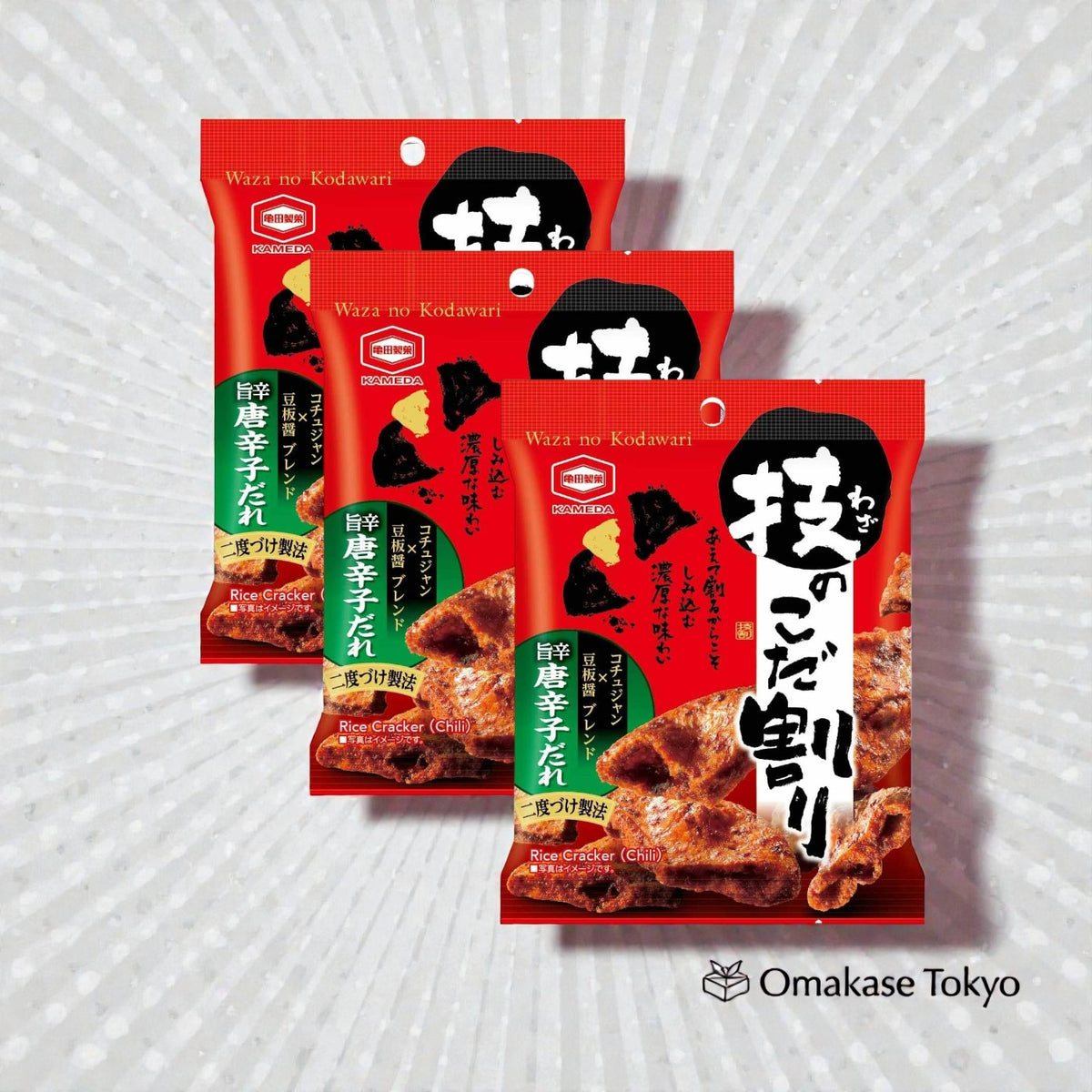 Kameda épicé double trempé (3 paquets)