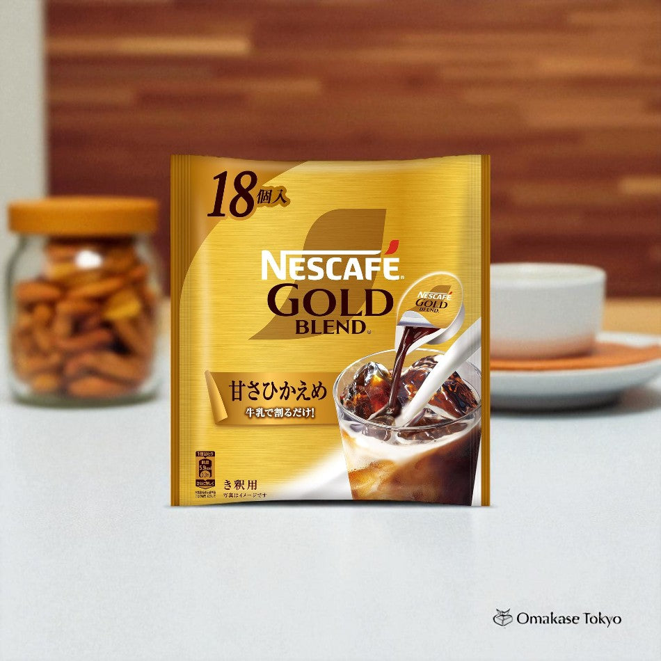 Concentré de café glacé Nescafé Gold Blend Potion Douceur, 18 pièces