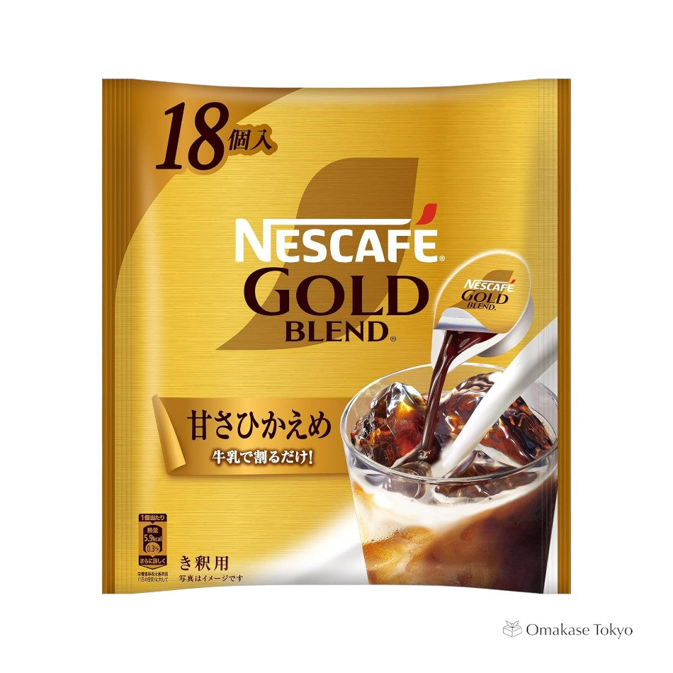 Concentré de café glacé Nescafé Gold Blend Potion Douceur, 18 pièces