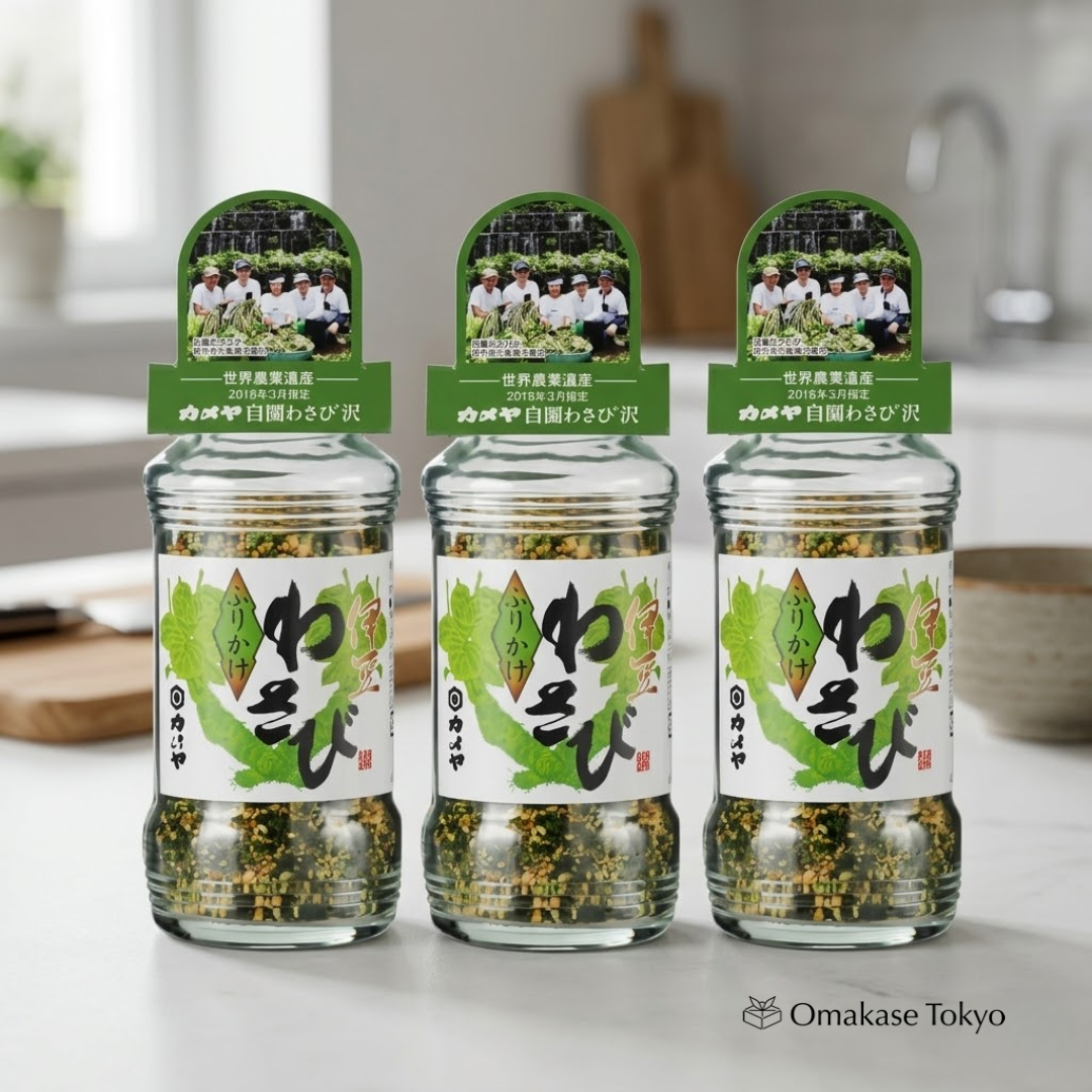Kameya Wasabi Rice Seasoning 48g (Pack of 3)