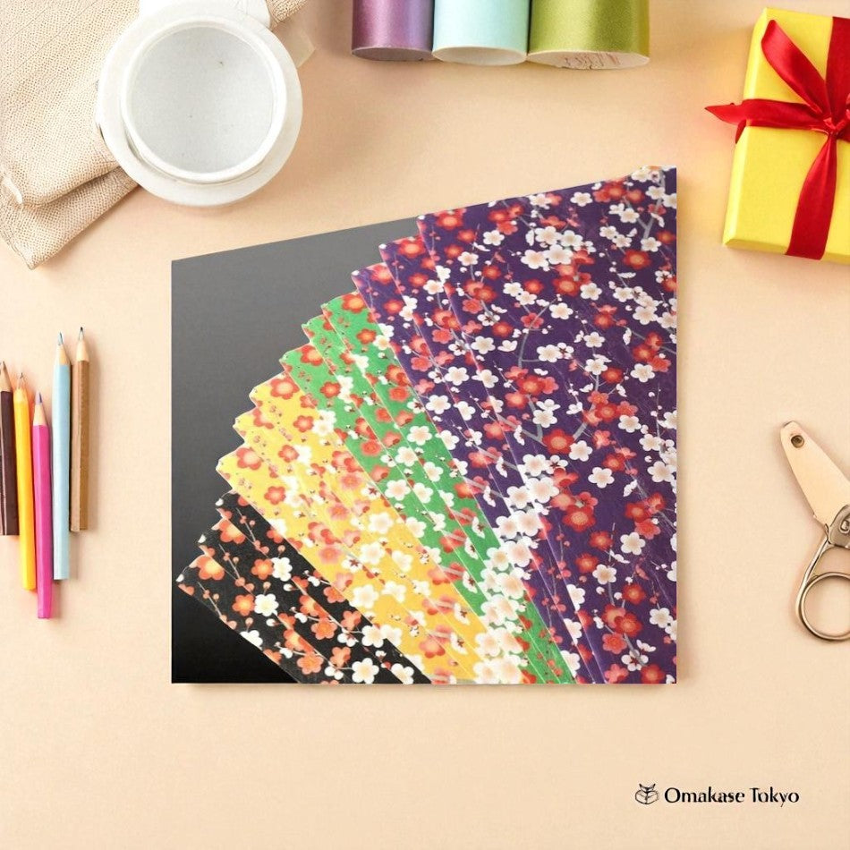 Fleur de prunier japonais Washi Chiyogami