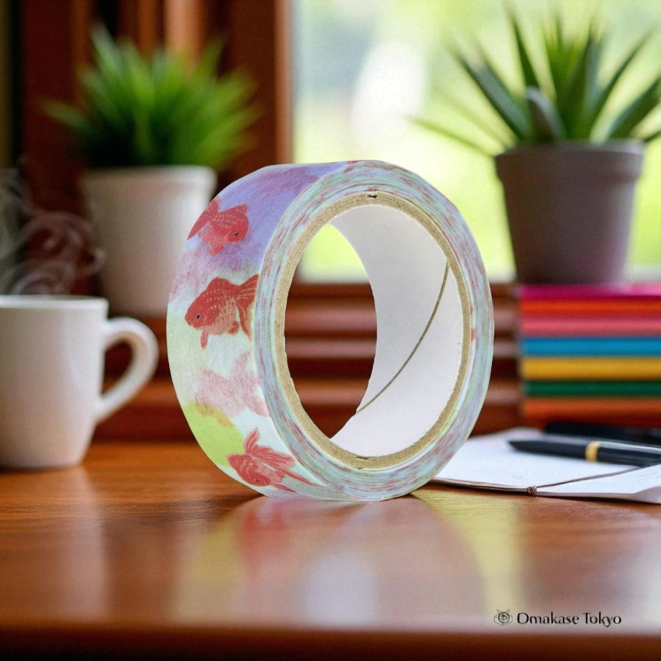Ruban de masquage japonais Washi Poisson rouge