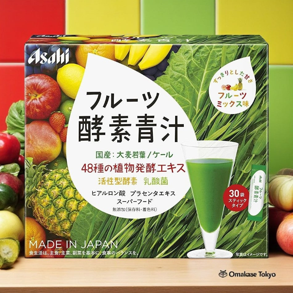 Asahi Aojiru Jus vert avec enzymes de fruits 30 sachets