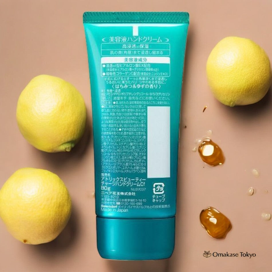Atrix Beauty Charge Crème Mains Hydratante Parfum Miel & Yuzu 80 g
