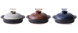 Ginpo Kikka Banko Donabe Pot en argile japonais 3 variantes