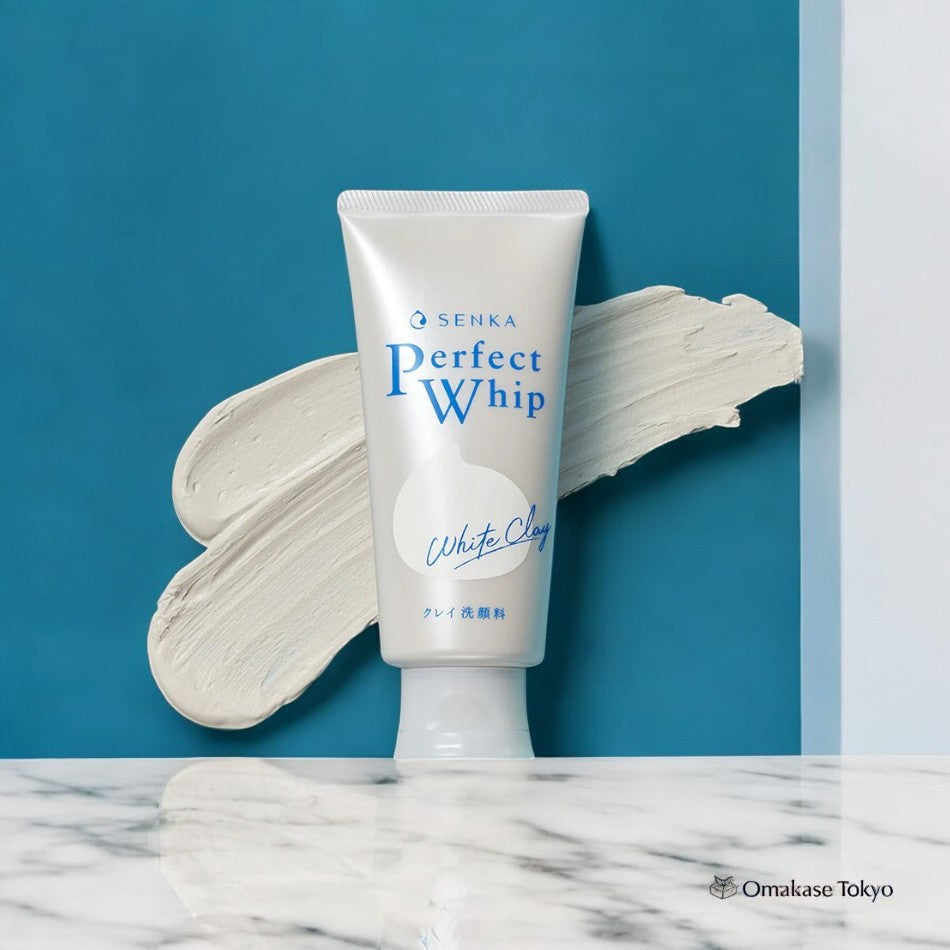 Shiseido Senka Perfect Whip Nettoyant pour pores à l'argile blanche 120 g