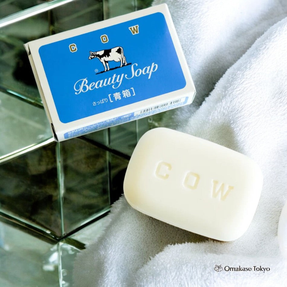 Savon boîte bleue de marque Cow Aobako (3 barres)