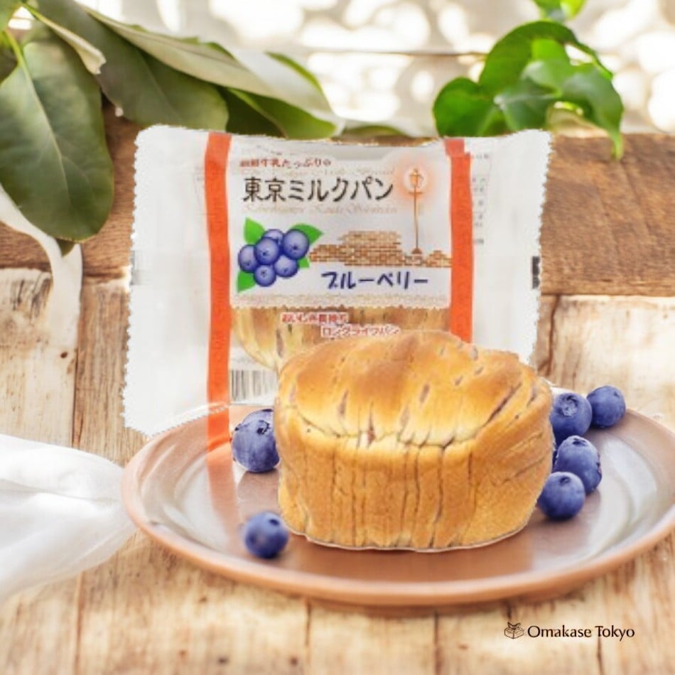 Kanda Satsukido Tokyo Pain au Lait Saveur Myrtille (12 Pièces)
