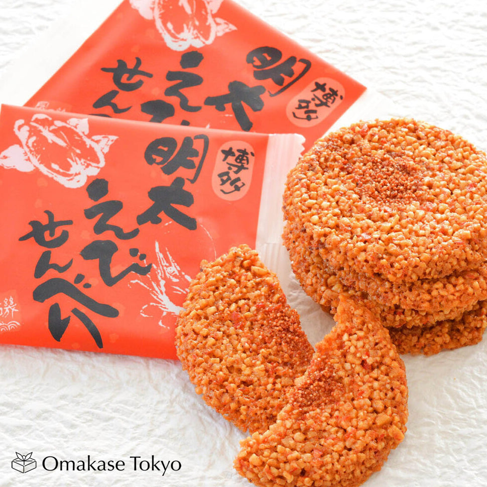 Hakata Fubian Hakata Mentai Crackers aux crevettes paquet de 27