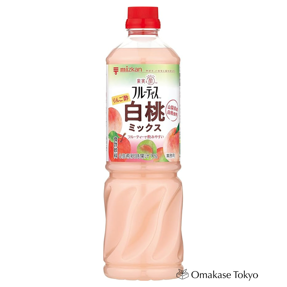 Mizkan Fruitis Vinaigre de Pomme Mélange de Pêche Blanche Concentré 1000ml