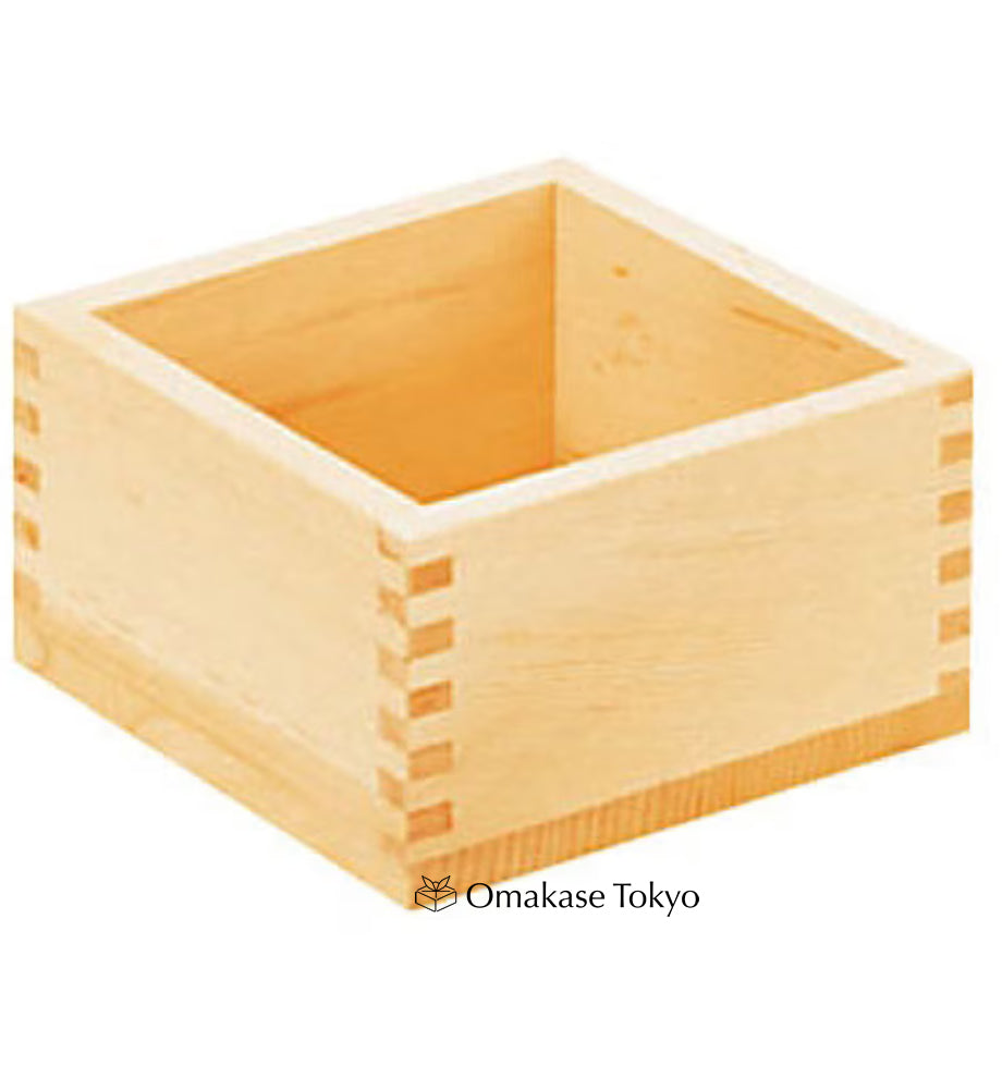 Miyabi Urushi Craft Wooden Masu made from Hinoki Wood