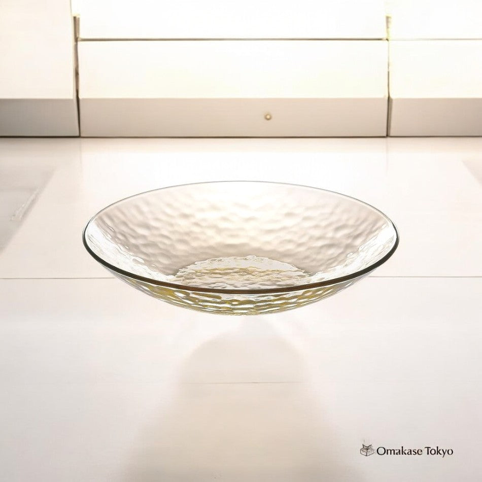 Toyo Sasaki Verre Gracieux Bol à Nouilles Assiette Ambre