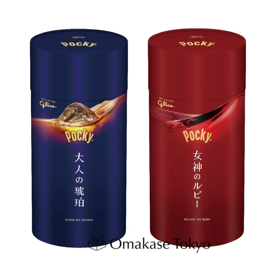 Glico Pocky 成人琥珀色和女神红宝石什锦