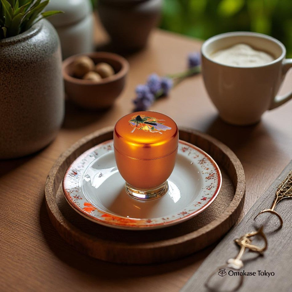 Boîte à thé Natsume en laque Yamanaka des frères Nakatani