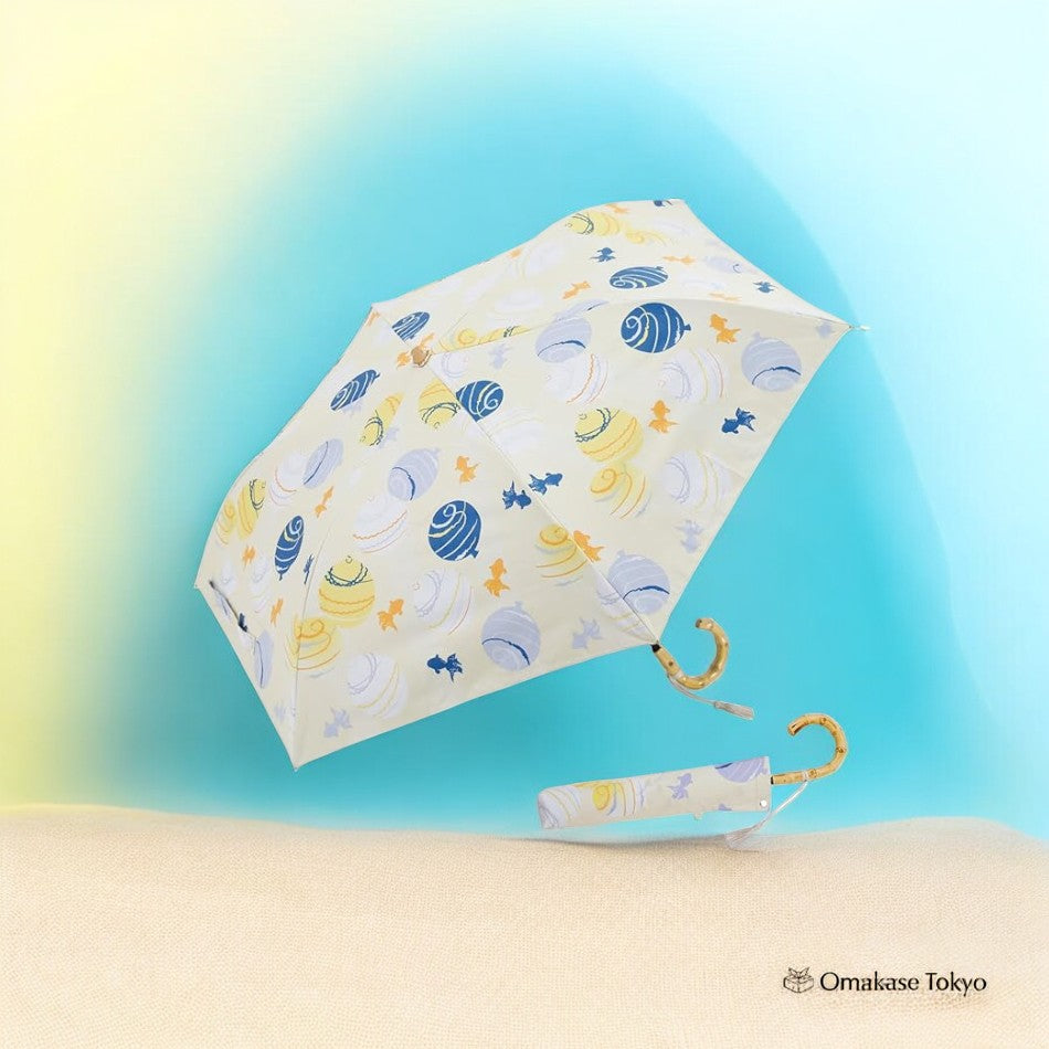 Parasol pliant pour femme Ogawa – Motif japonais de ballon d'eau