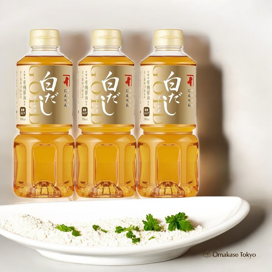 Ninben Concentrated White Dashi Gold 3 Bottles of 500ml