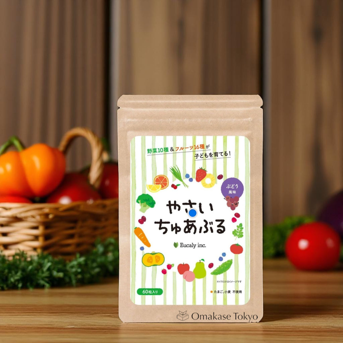Onakachuaburu 儿童葡萄蔬菜咀嚼片